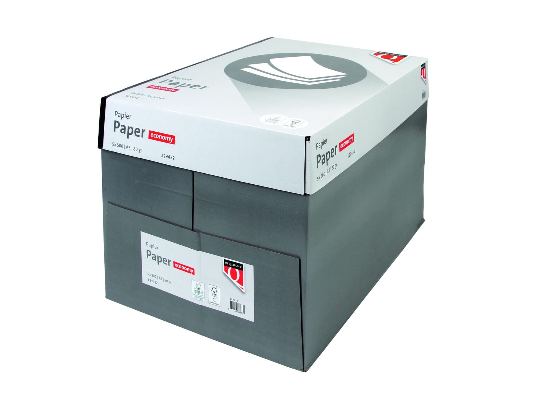 Kopieerpapier Quantore Economy A3 80gr wit 500 vel 3