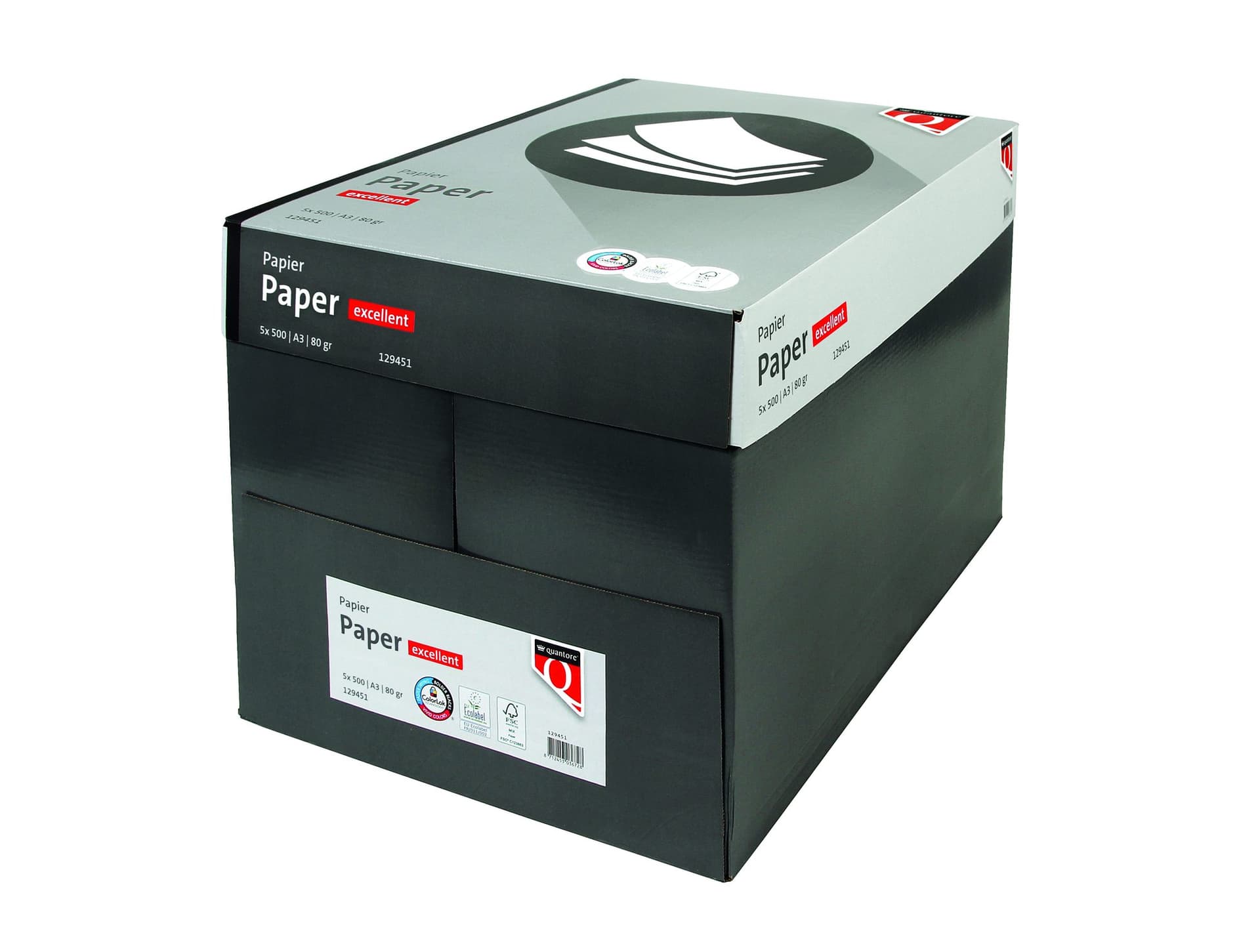 Kopieerpapier Quantore Excellent A3 80gr wit 500 vel 3