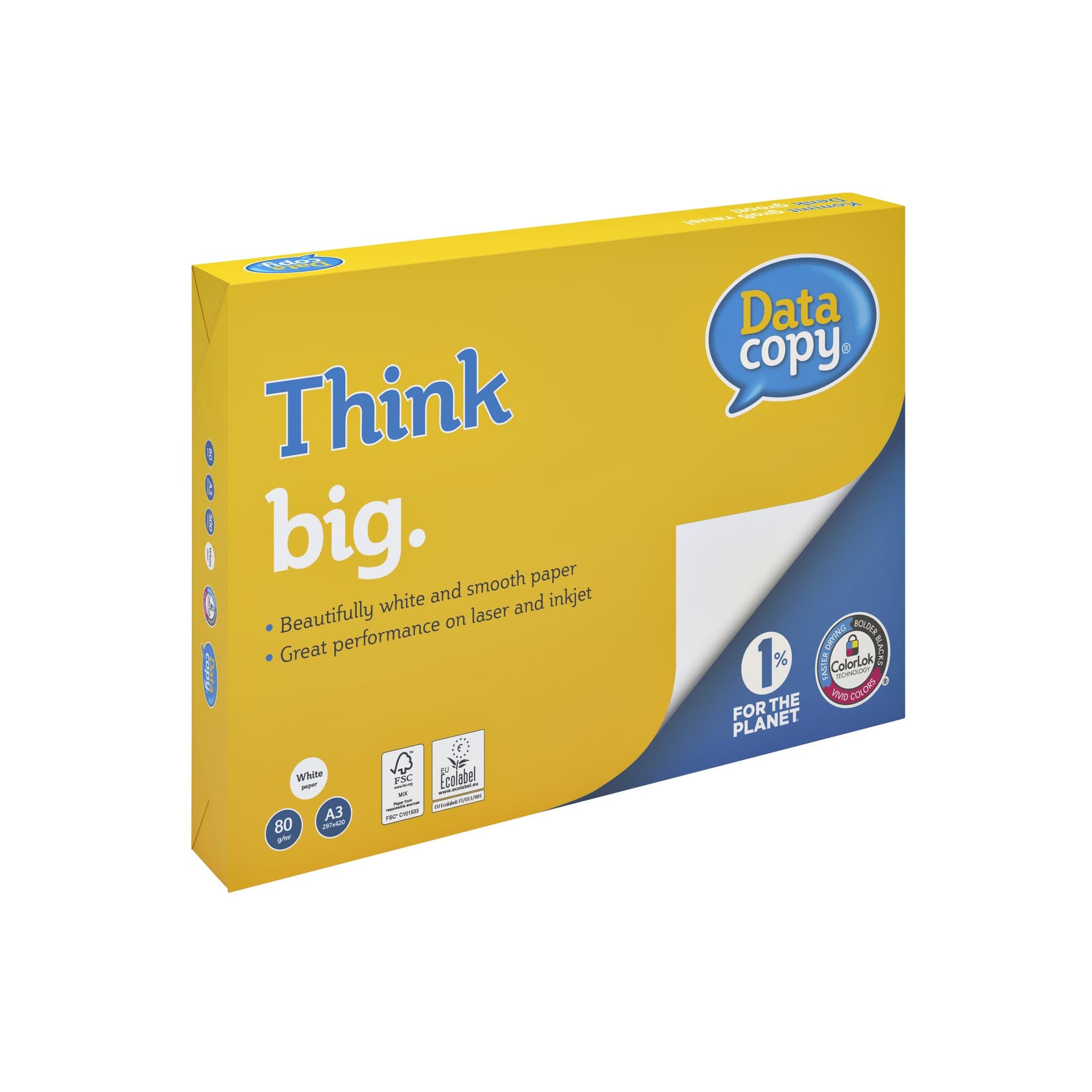 Kopieerpapier Datacopy A3 80gr wit 500 vel 2