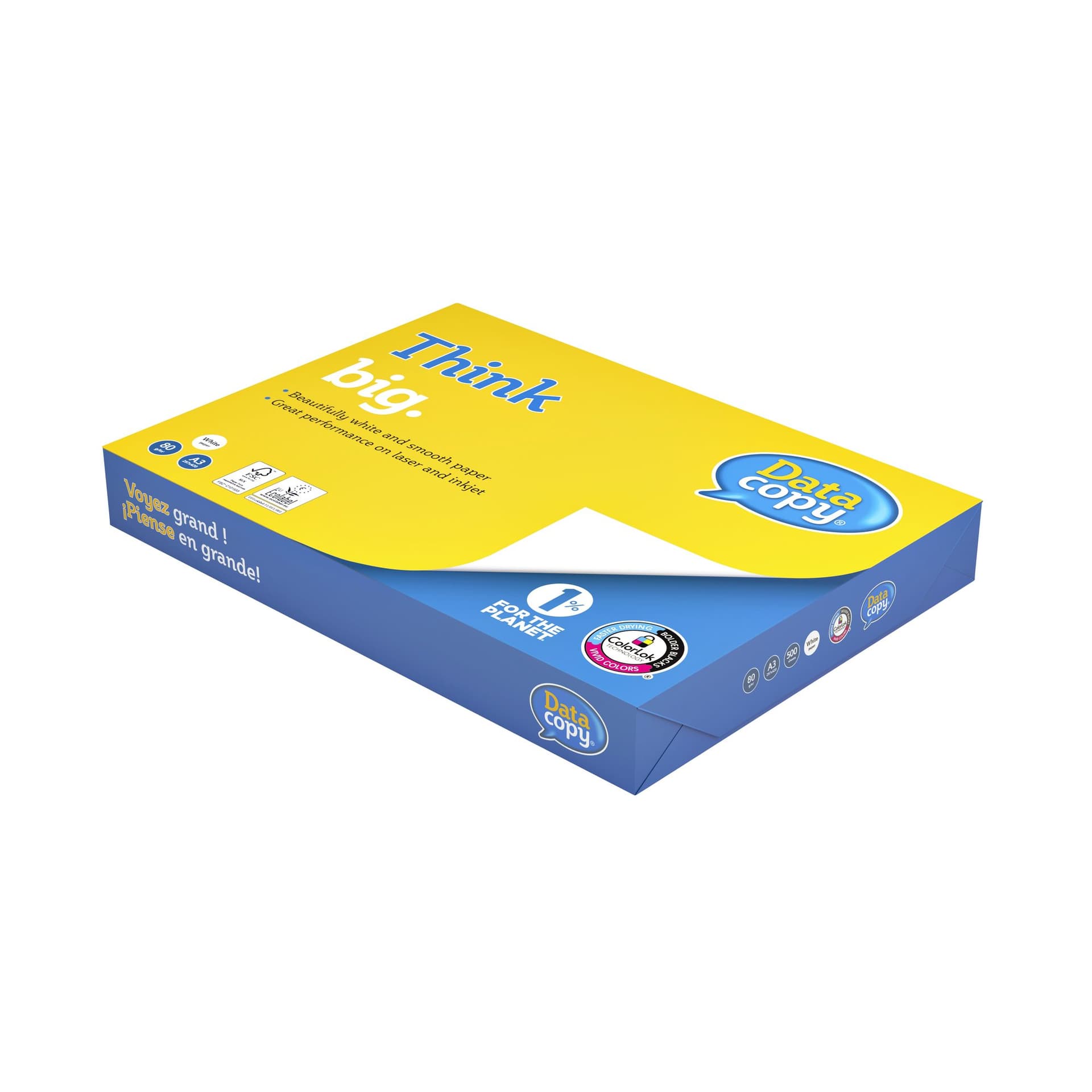 Kopieerpapier Datacopy A3 80gr wit 500 vel 3