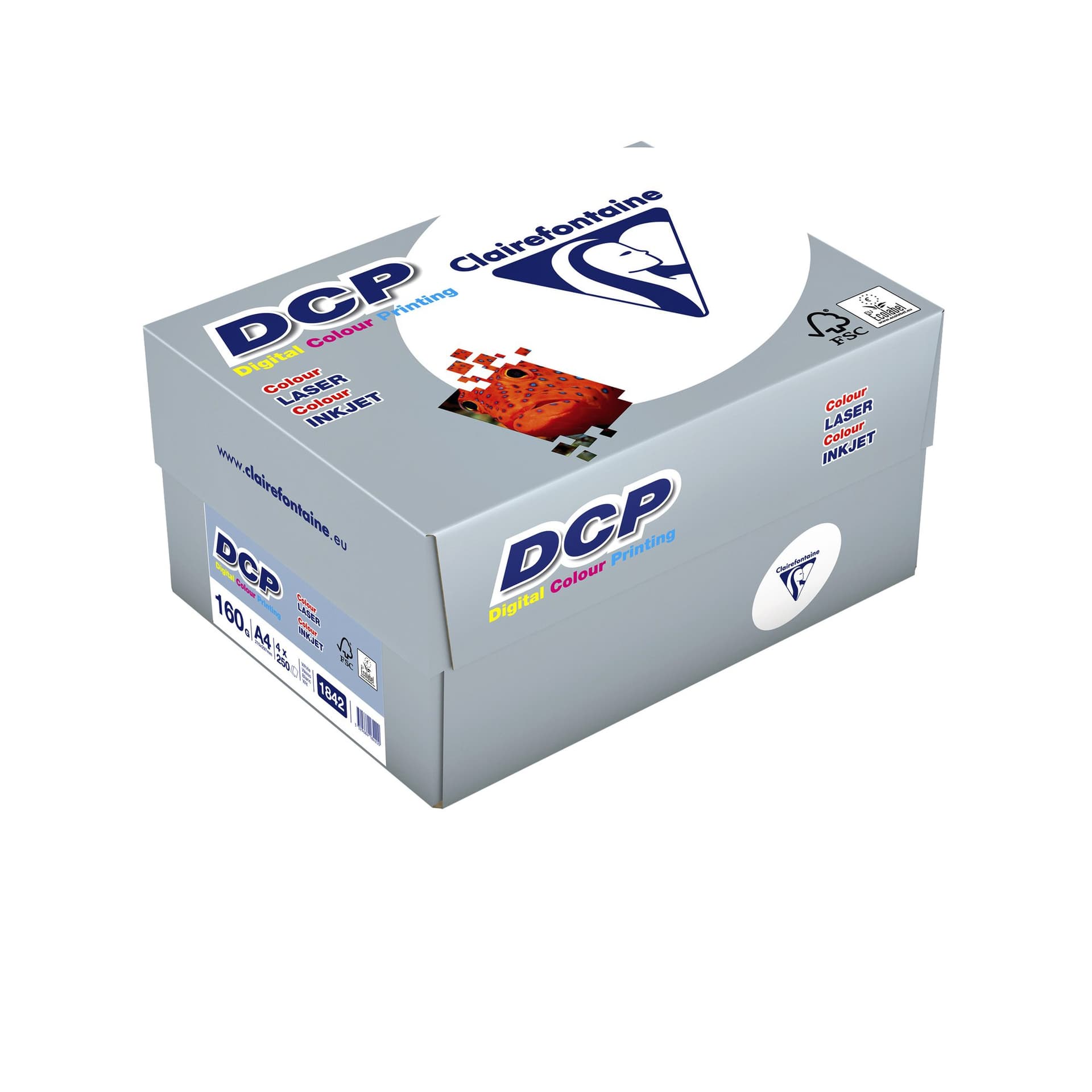 Laserpapier Clairefontaine DCP A4 160gr wit 250 vel 2