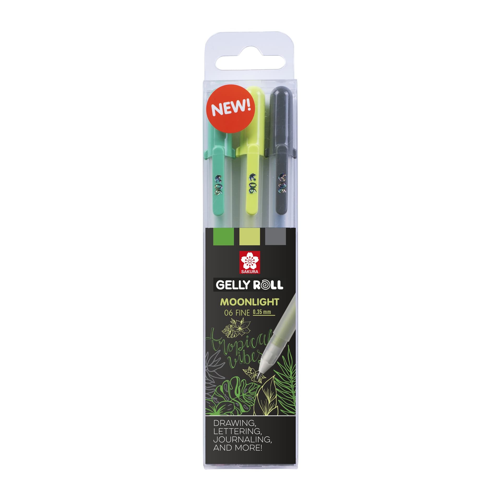 Gelschrijver Sakura Gelly Roll Moonlight 06 botanic set à 3 kleuren 2