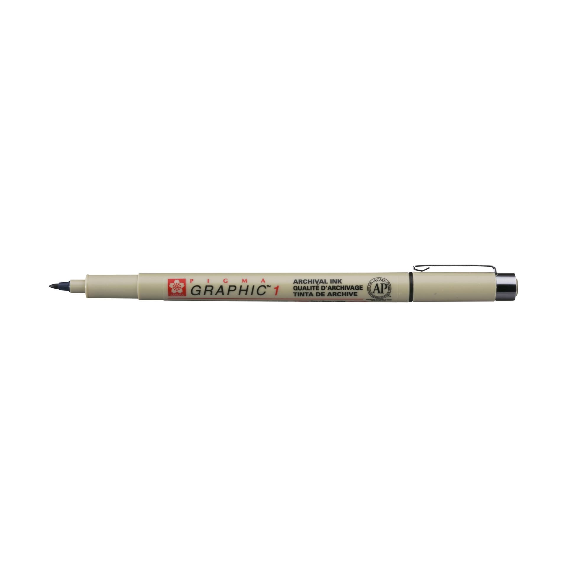 Fineliner Sakura Pigma Graphic 1 1.0mm zwart 2