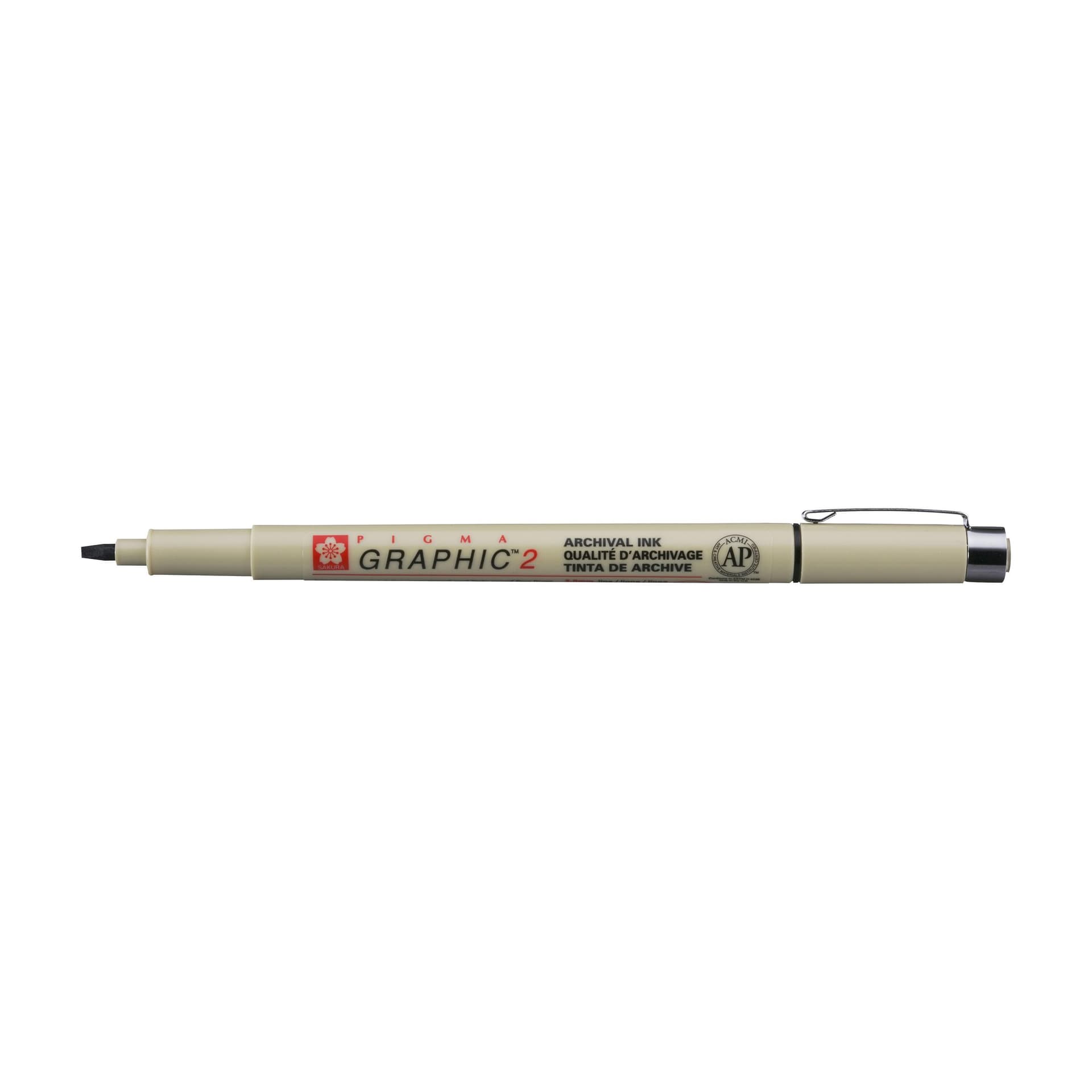 Fineliner Sakura Pigma Graphic 2 2.0mm zwart 2