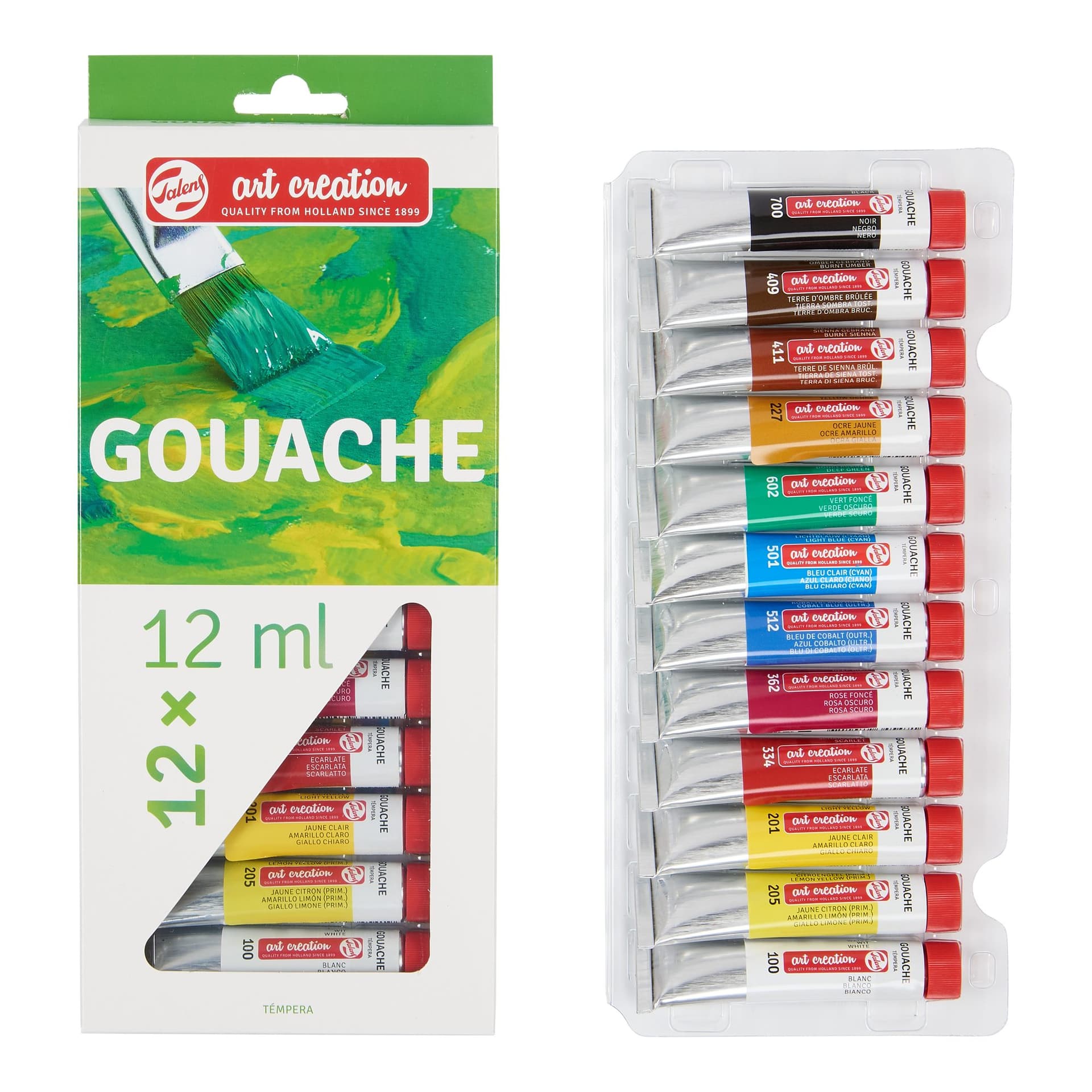 Gouache Talens Art Creation set à 12 kleuren 2