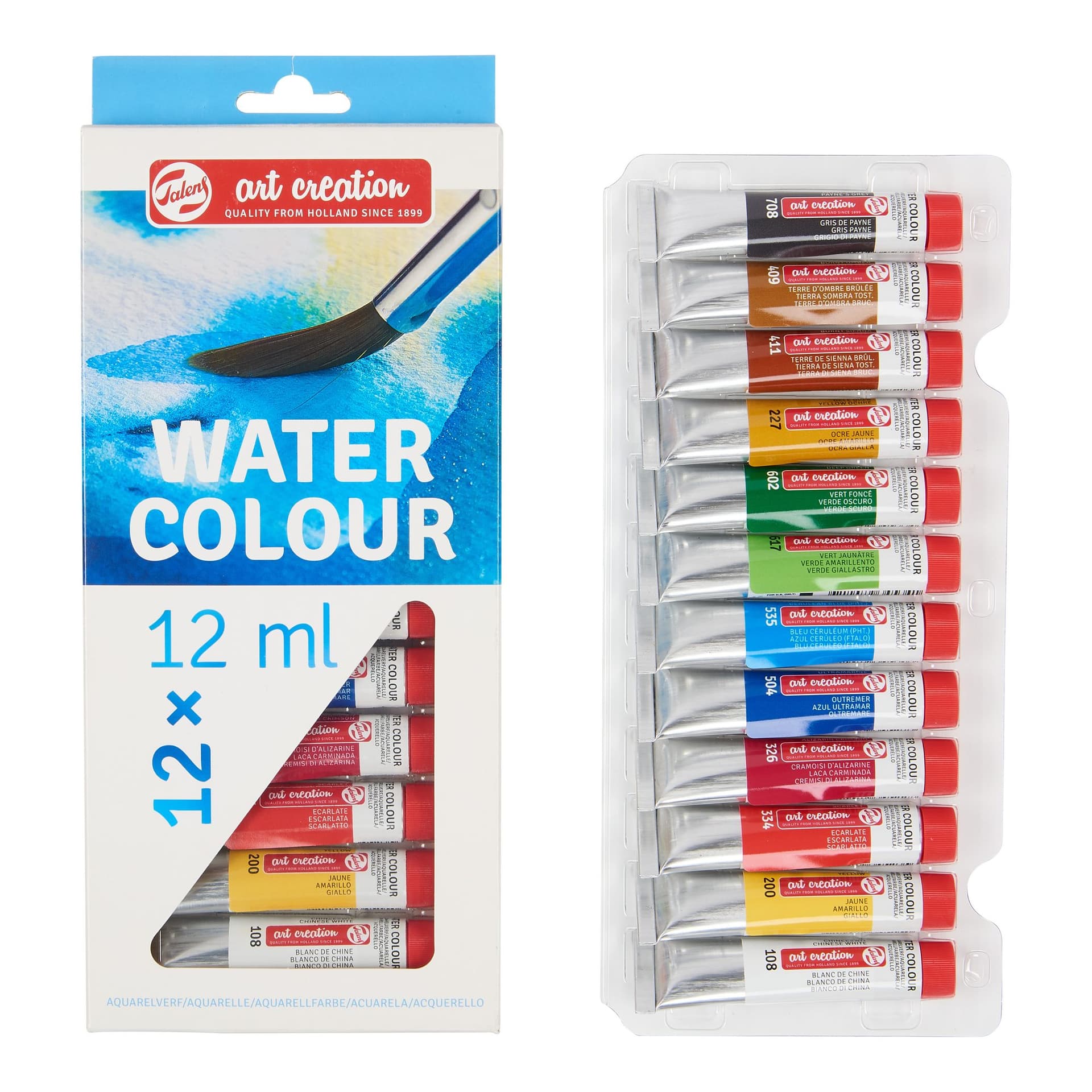 Aquarelverf Talens Art Creation set à 12 kleuren 2
