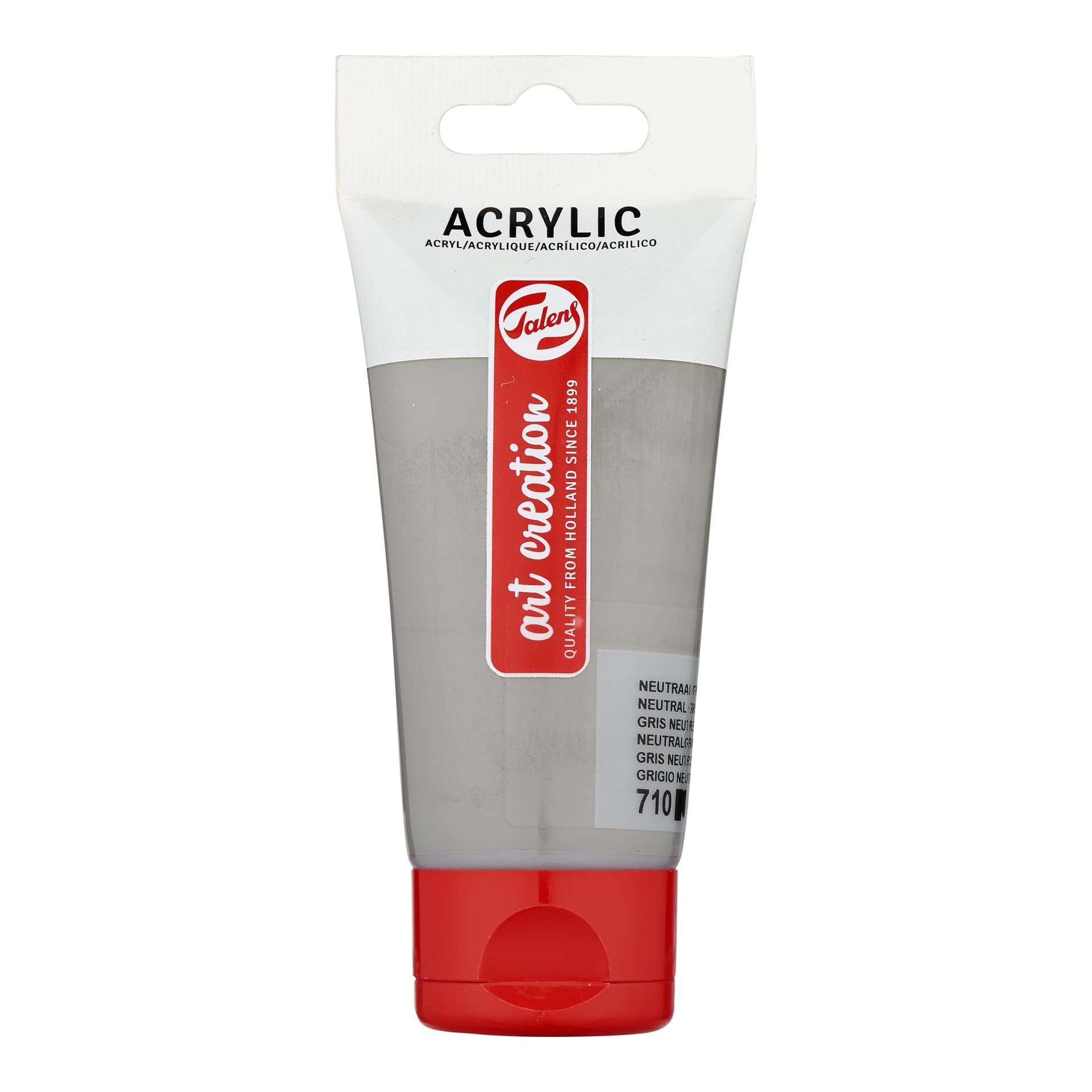 Acrylverf Talens Art Creation 710 neutraalgrijs tube à 75ml