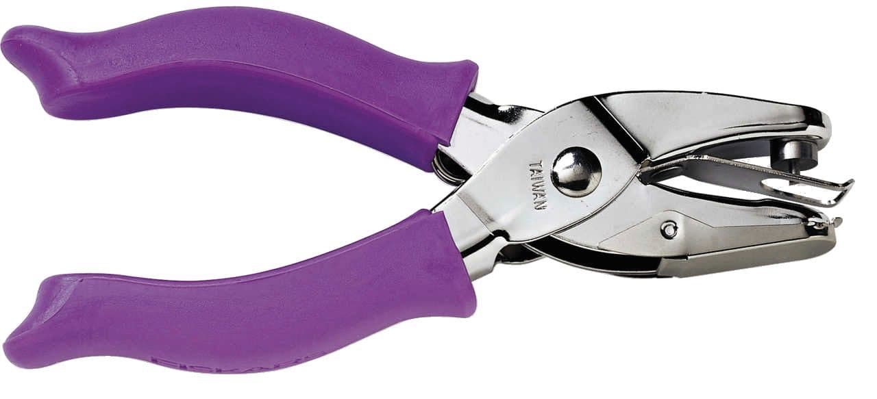 Handpuncher Fiskars M circle 1/8" met SoftGrip paars 2