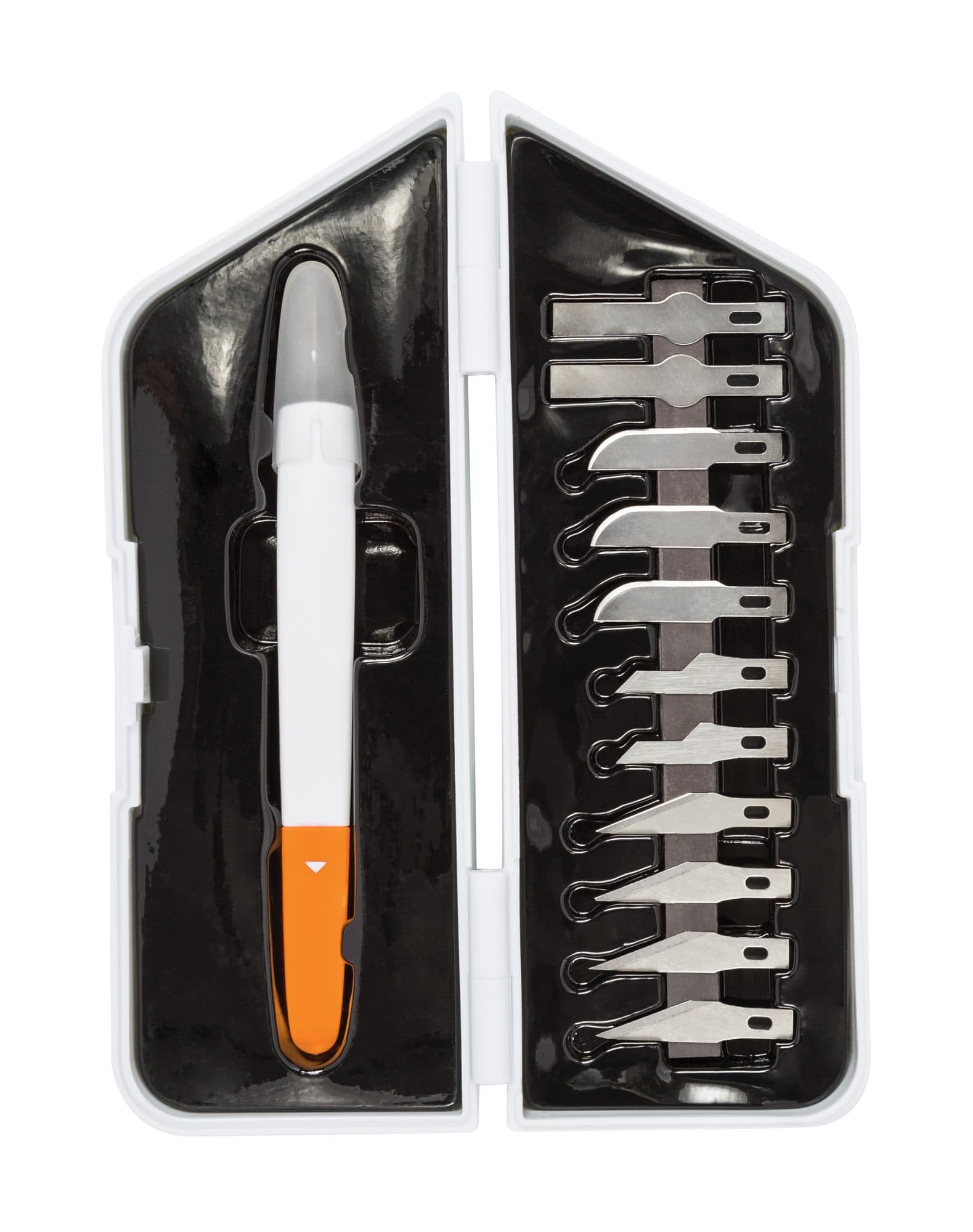 Precisiemes Fiskars Medium Duty set à 12 mesbladen wit 2
