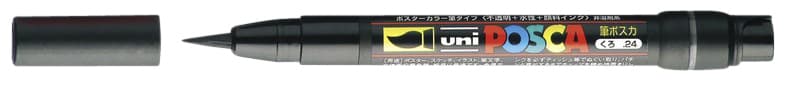 Paintmarker Uni POSCA PCF350 Brush 1-10mm zwart