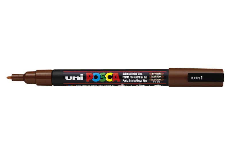 Paintmarker Uni POSCA PC3M fijn bruin