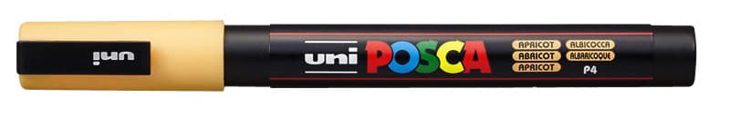 Paintmarker Uni POSCA PC3M fijn abrikoos