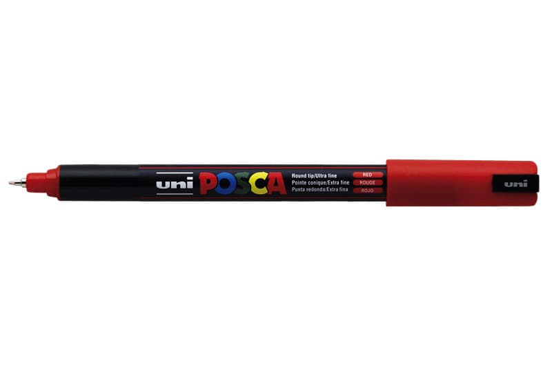 Paintmarker Uni POSCA PC1MR extra fijn rood