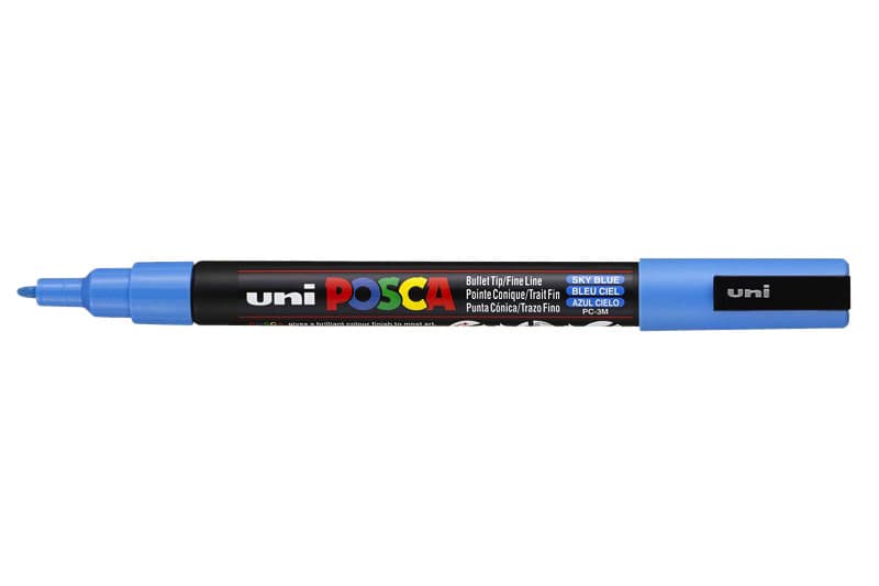 Paintmarker Uni POSCA PC3M fijn hemelsblauw