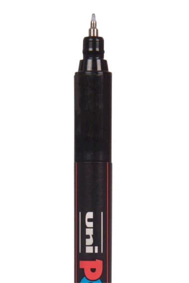 Paintmarker Uni POSCA PC1MR extra fijn rood 3