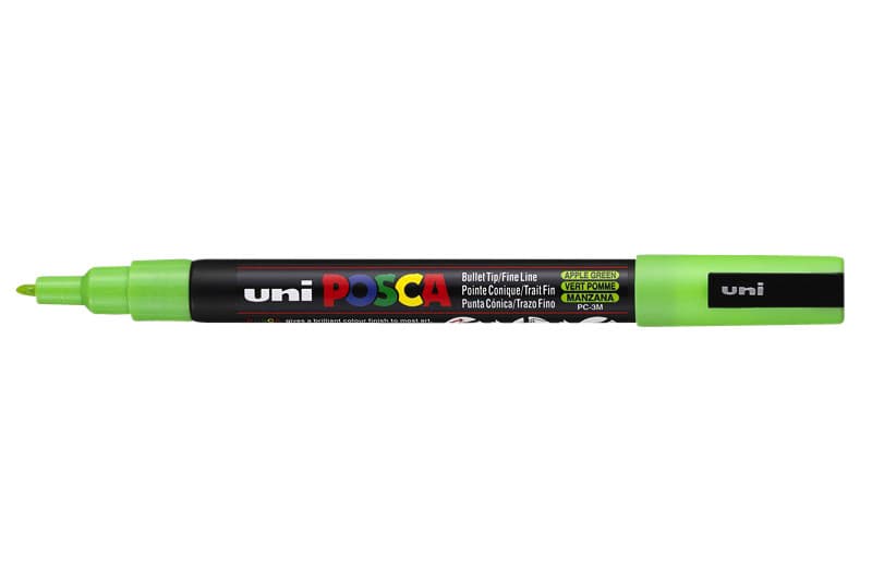 Paintmarker Uni POSCA PC3M fijn appelgroen