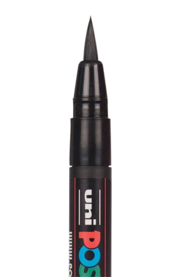 Paintmarker Uni POSCA PCF350 Brush 1-10mm goud 3