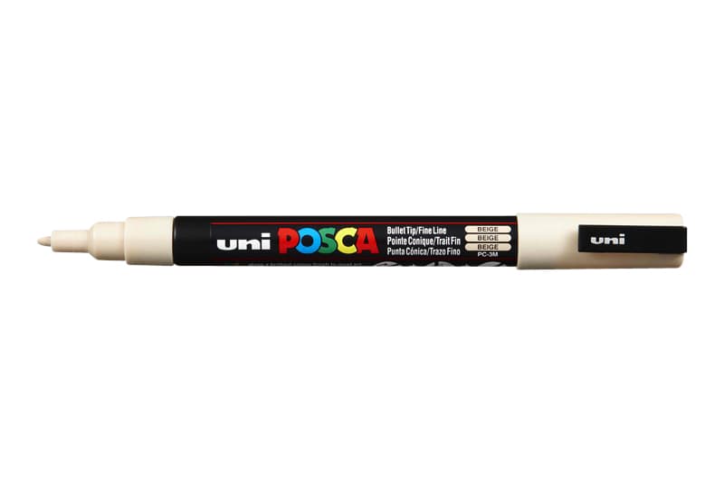 Paintmarker Uni POSCA PC3M fijn beige