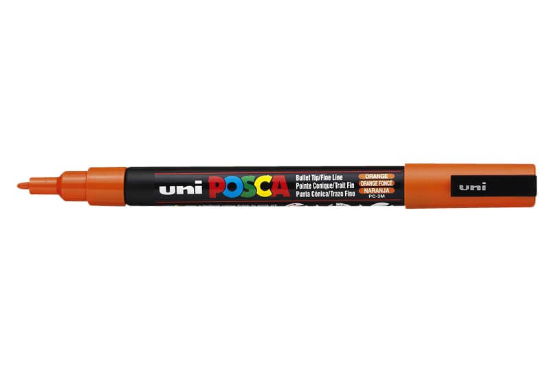 Paintmarker Uni POSCA PC3M fijn donkeroranje
