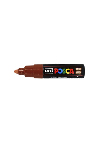 Paintmarker Uni POSCA PC7M breed bruin