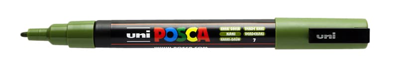 Paintmarker Uni POSCA PC3M fijn kaki
