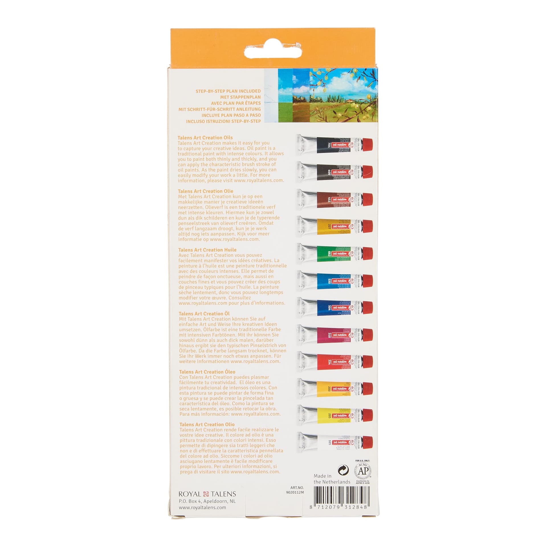 Talens Art Creation olieverf set 12 tubes 12 ml 3