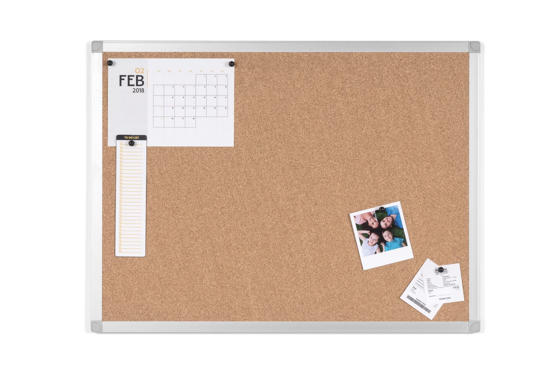 Prikbord Quantore 90x60cm kurk 3