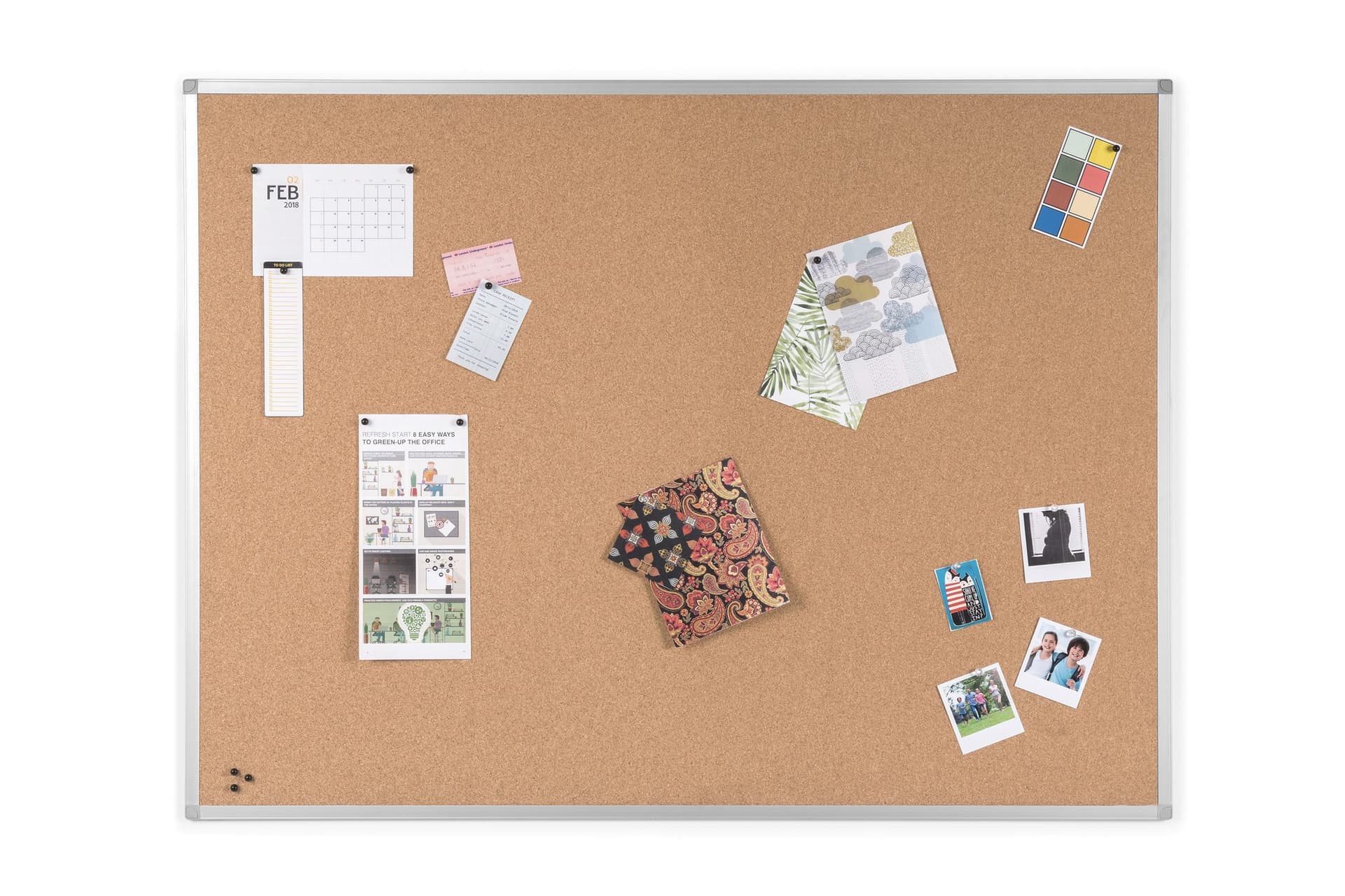 Prikbord Quantore 120x90cm kurk 3