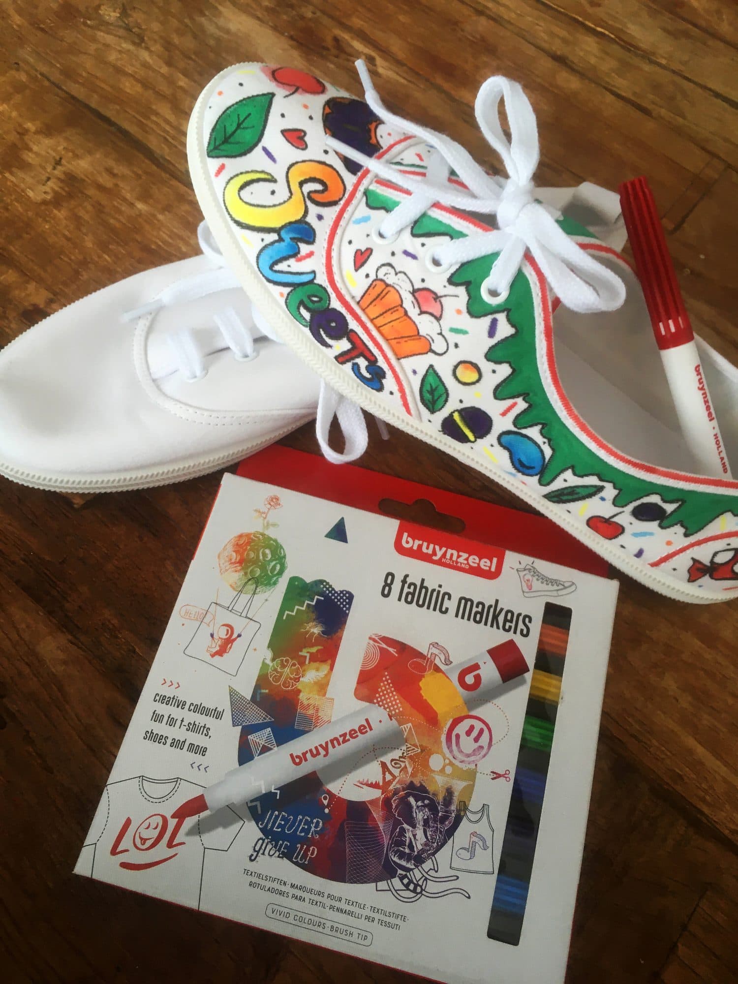 Textielstift Bruynzeel Teens assorti 8 stuks 4
