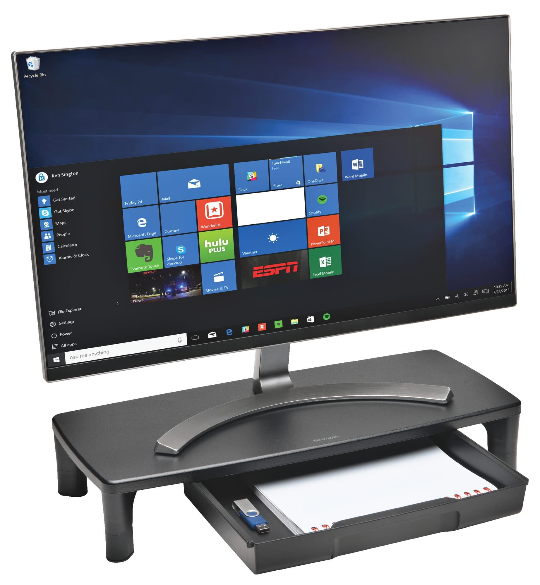 Monitorstandaard Kensington SmartFit met lade 5