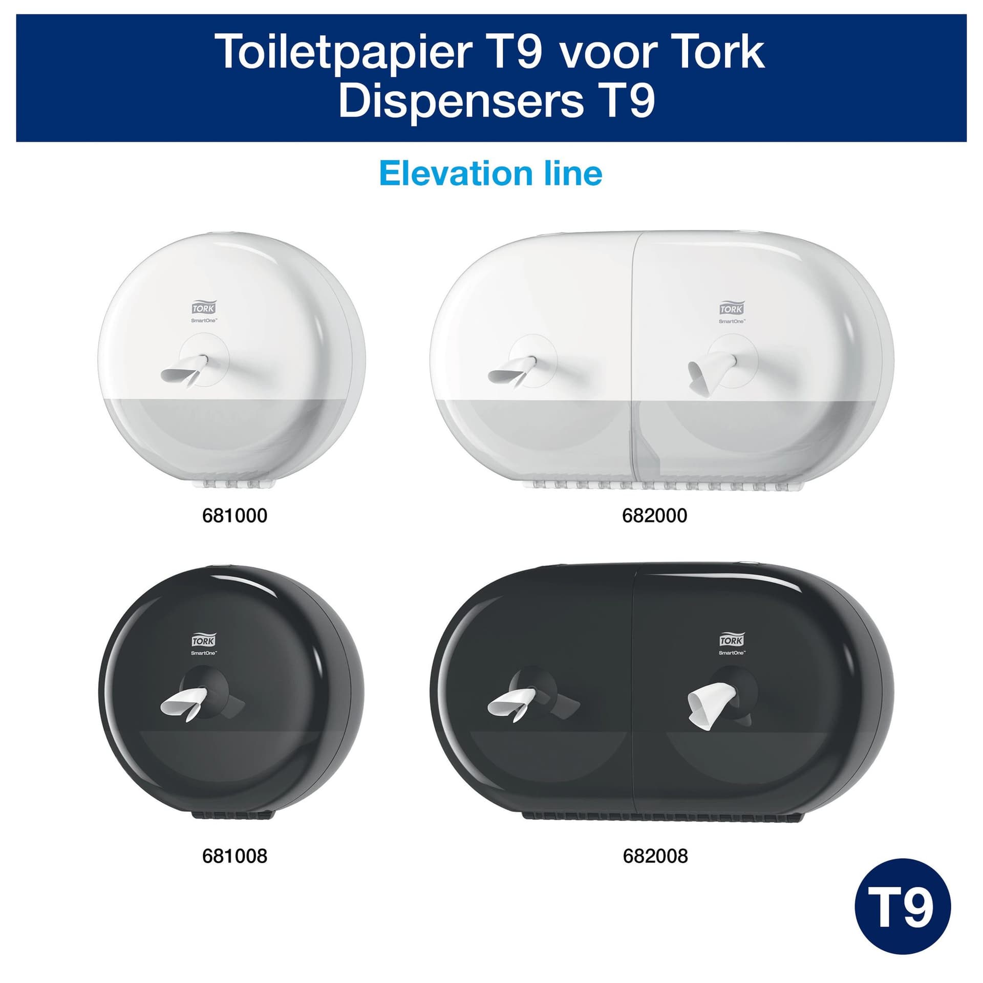 Toiletpapier Tork T9 Advanced SmartOne 2-laags 112m wit 472193 3