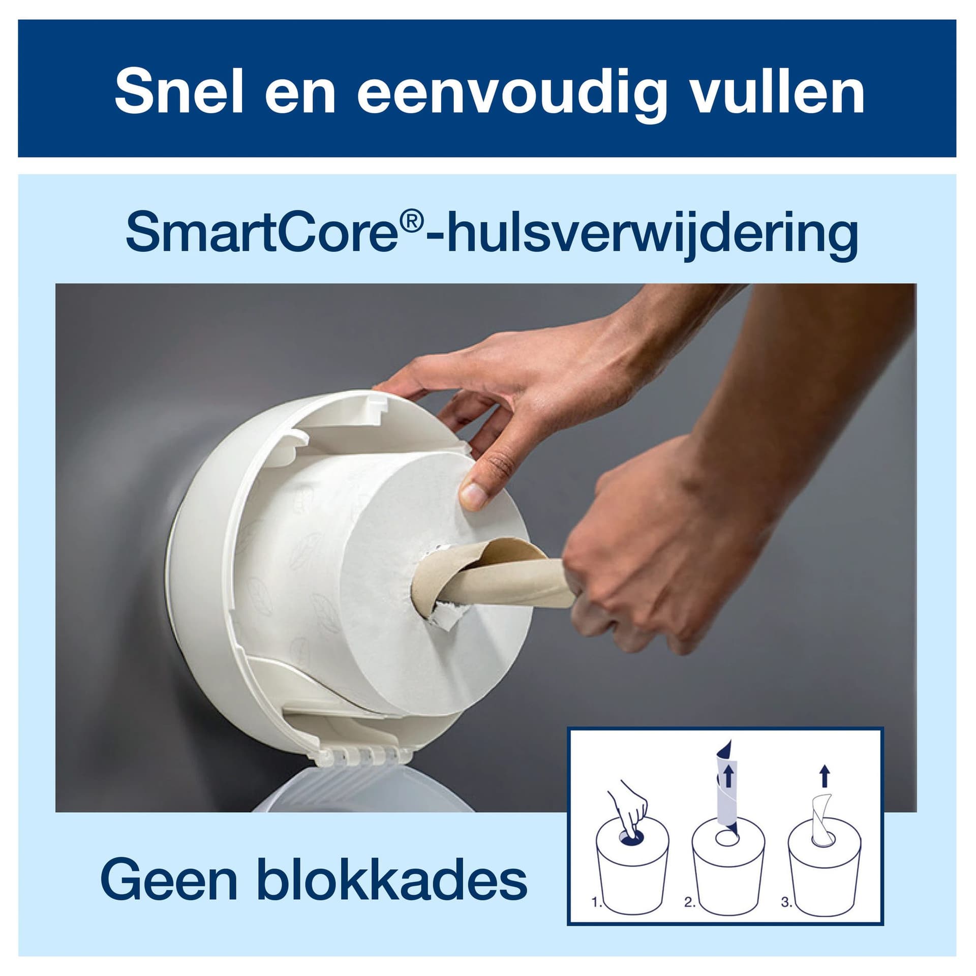 Toiletpapier Tork T9 Advanced SmartOne 2-laags 112m wit 472193 5