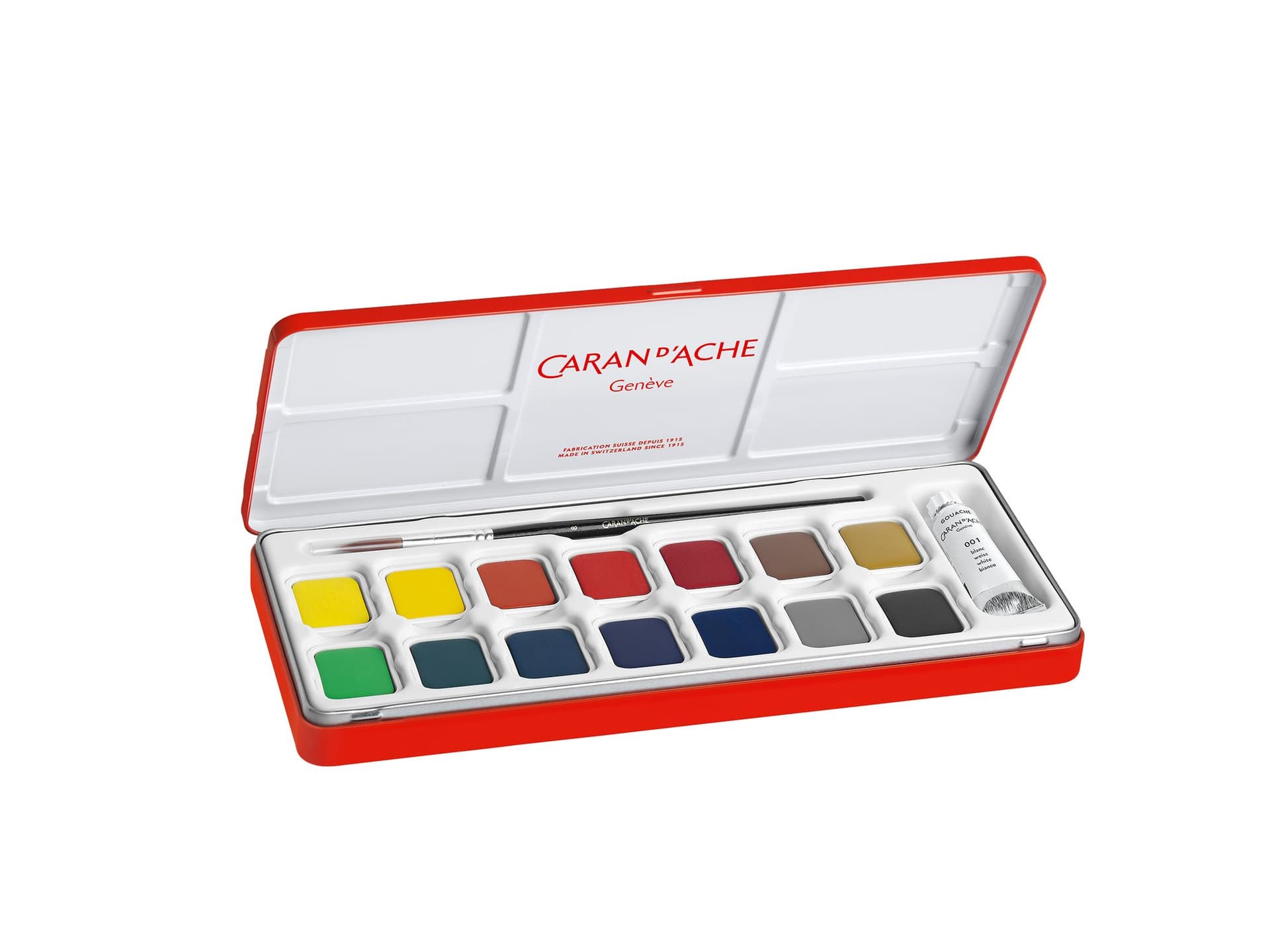 Plakkaatverf Caran d'Ache blik à 15 kleuren 3