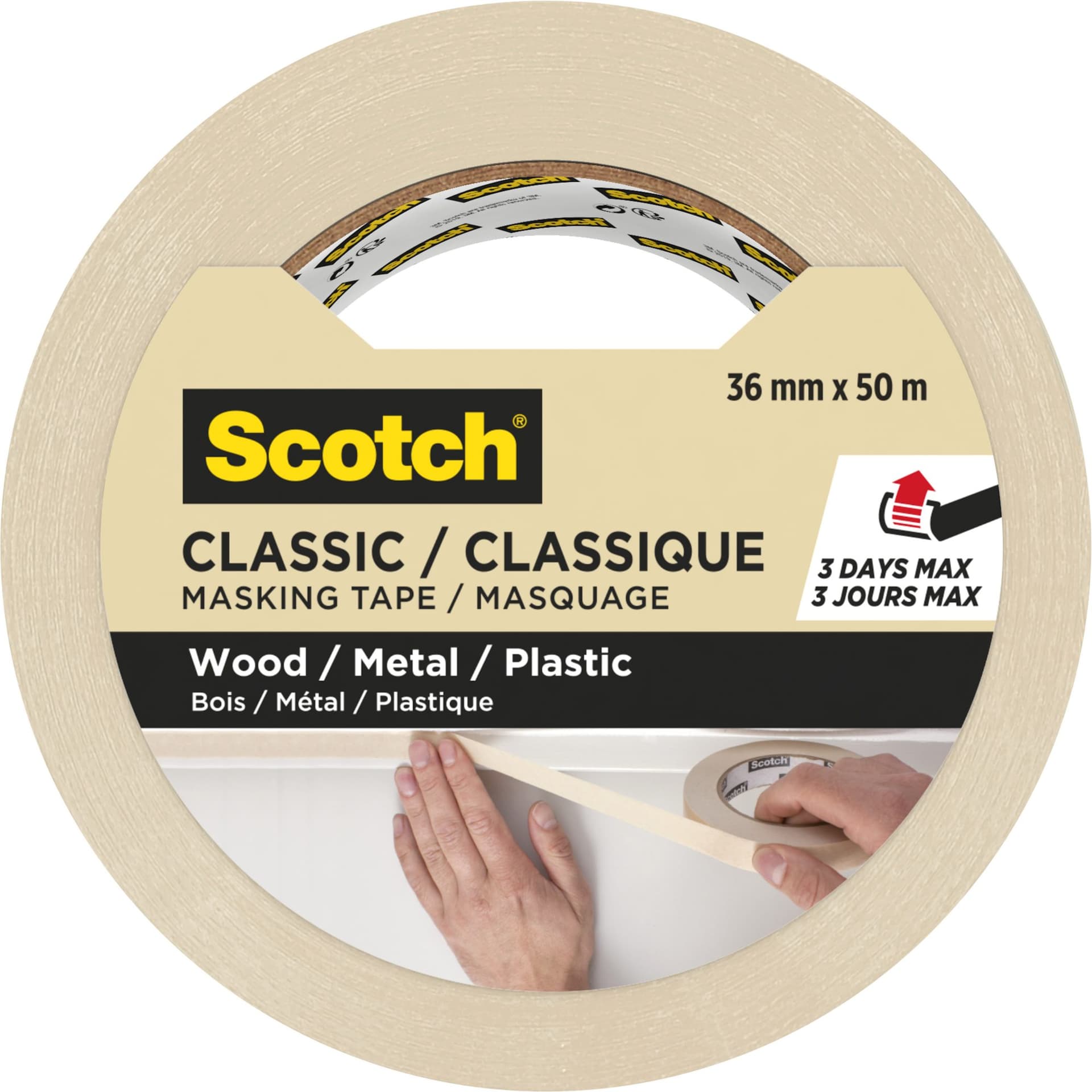 Afplaktape Scotch Classic 36mmx50m beige 5