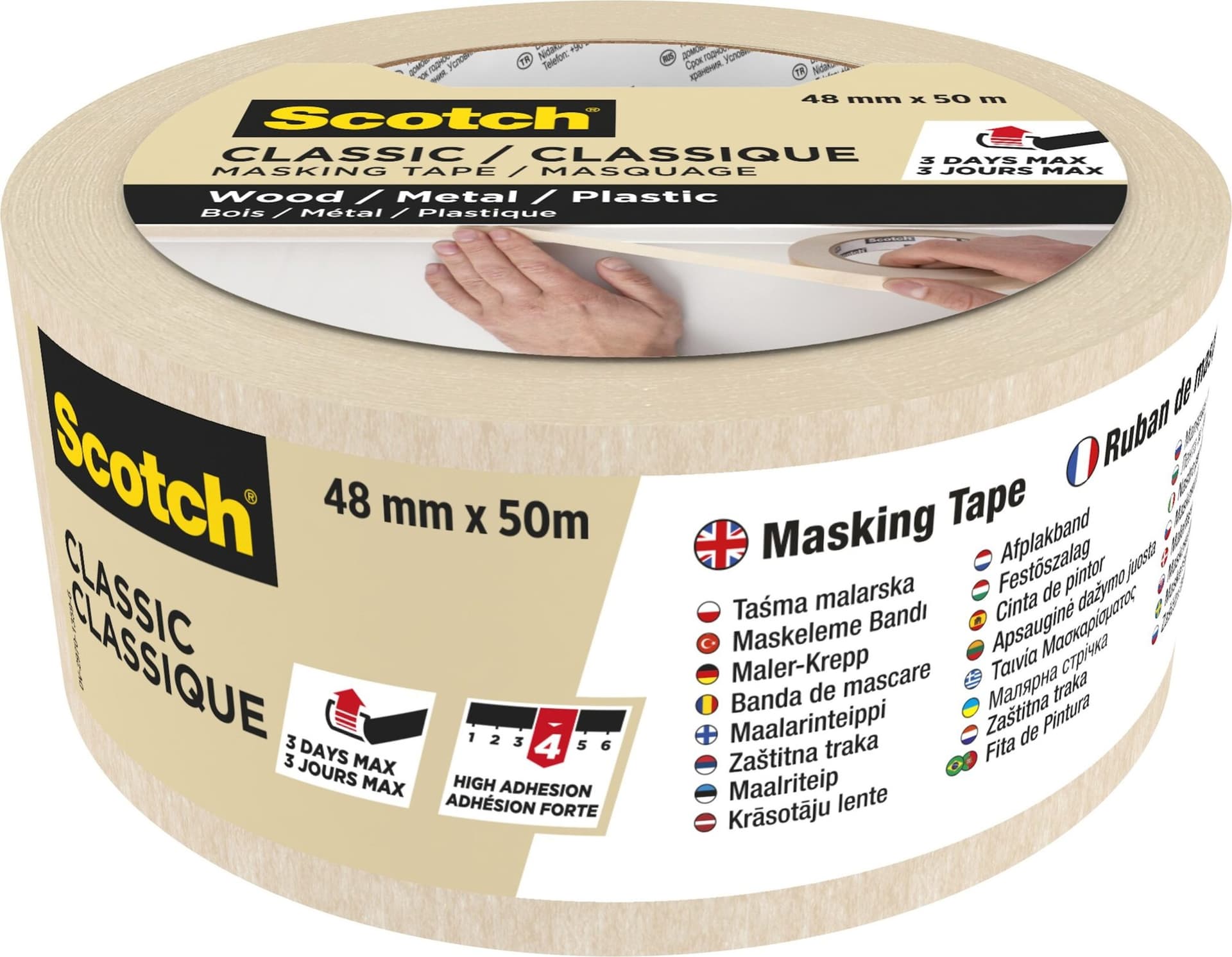 Afplaktape Scotch Classic 48mmx50m beige 3