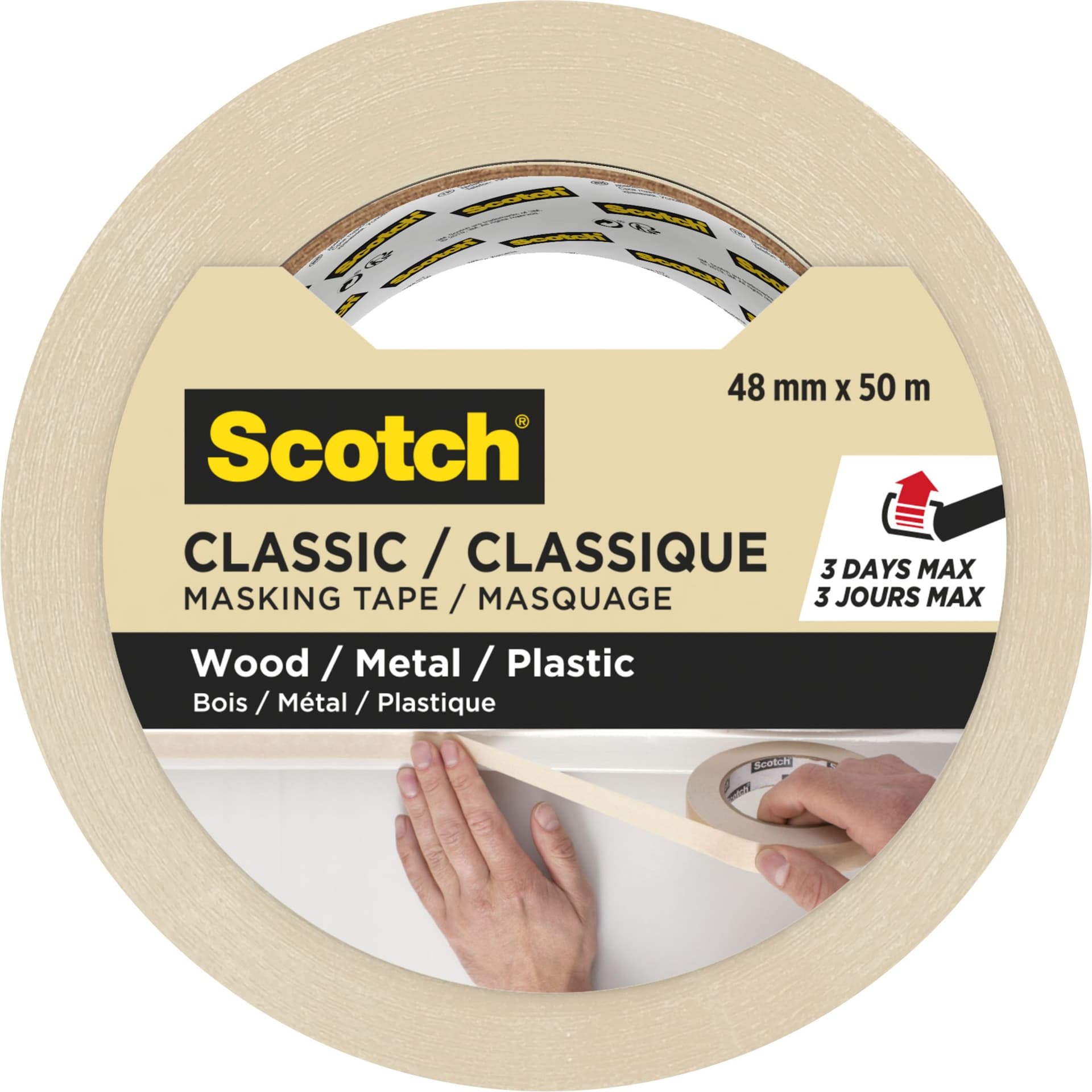 Afplaktape Scotch Classic 48mmx50m beige 4