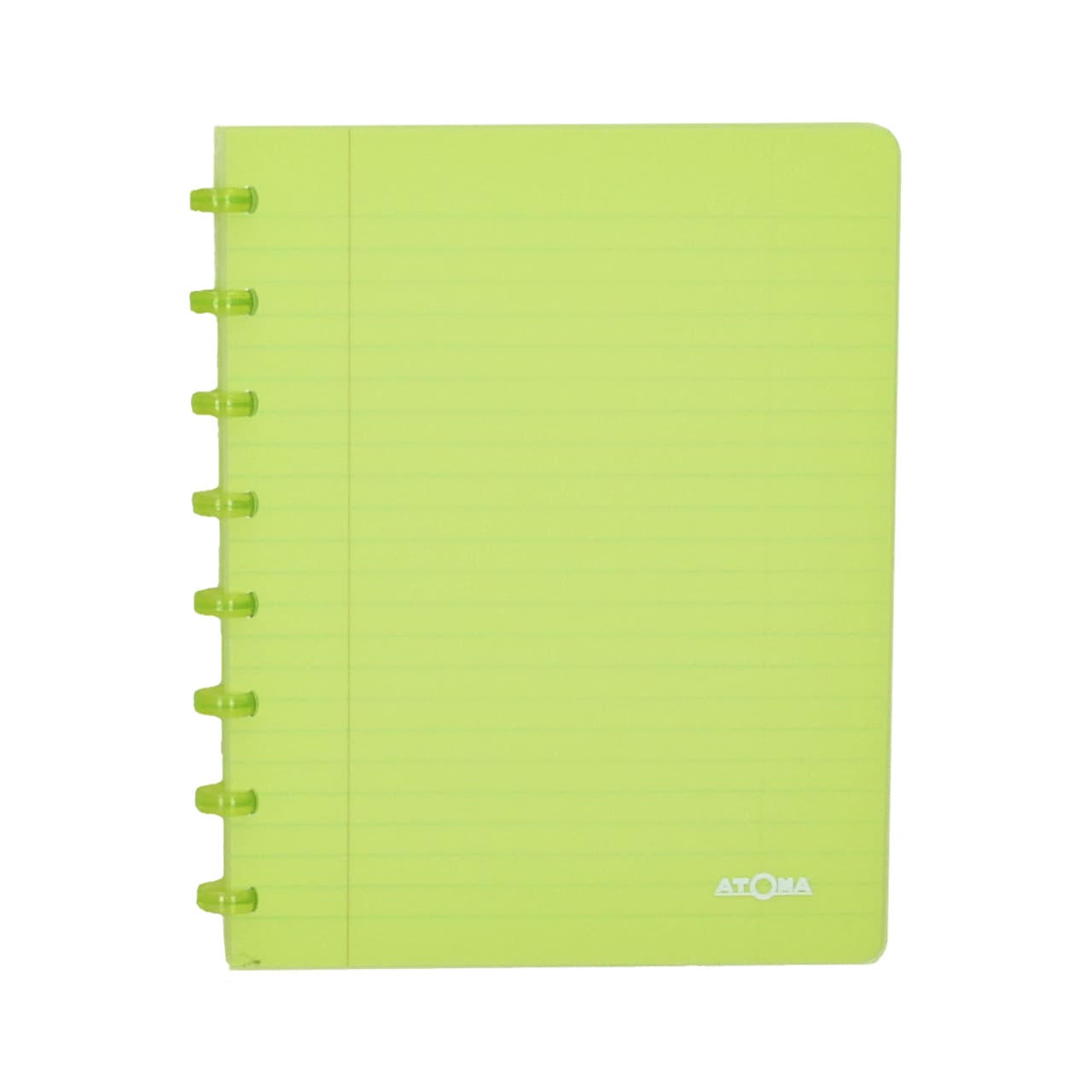 Schrift Atoma A5 blanco 144blz 90gr PP transparant assorti 5