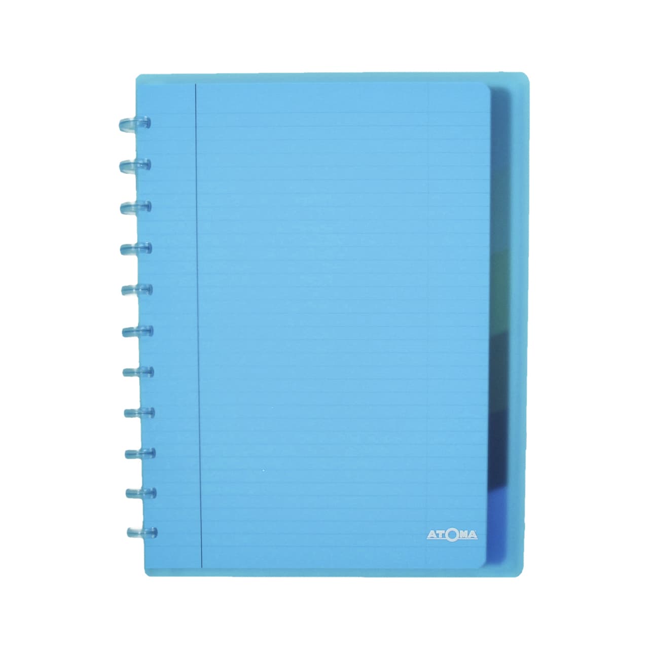 Schrift Atoma A4+ lijn 120blz 90gr PP transparant assorti 8
