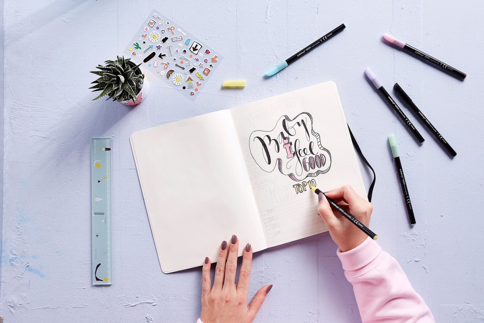 Fineliner edding 1200 fijn assorti set à 8+2 gratis 3