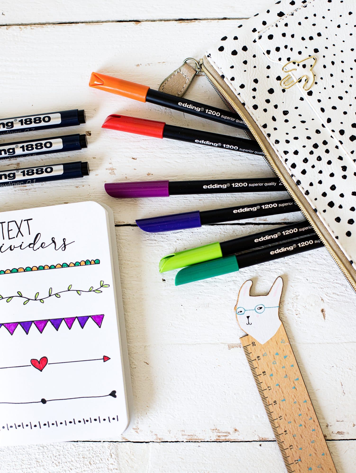 Fineliner edding 1200 fijn pastel assorti 6