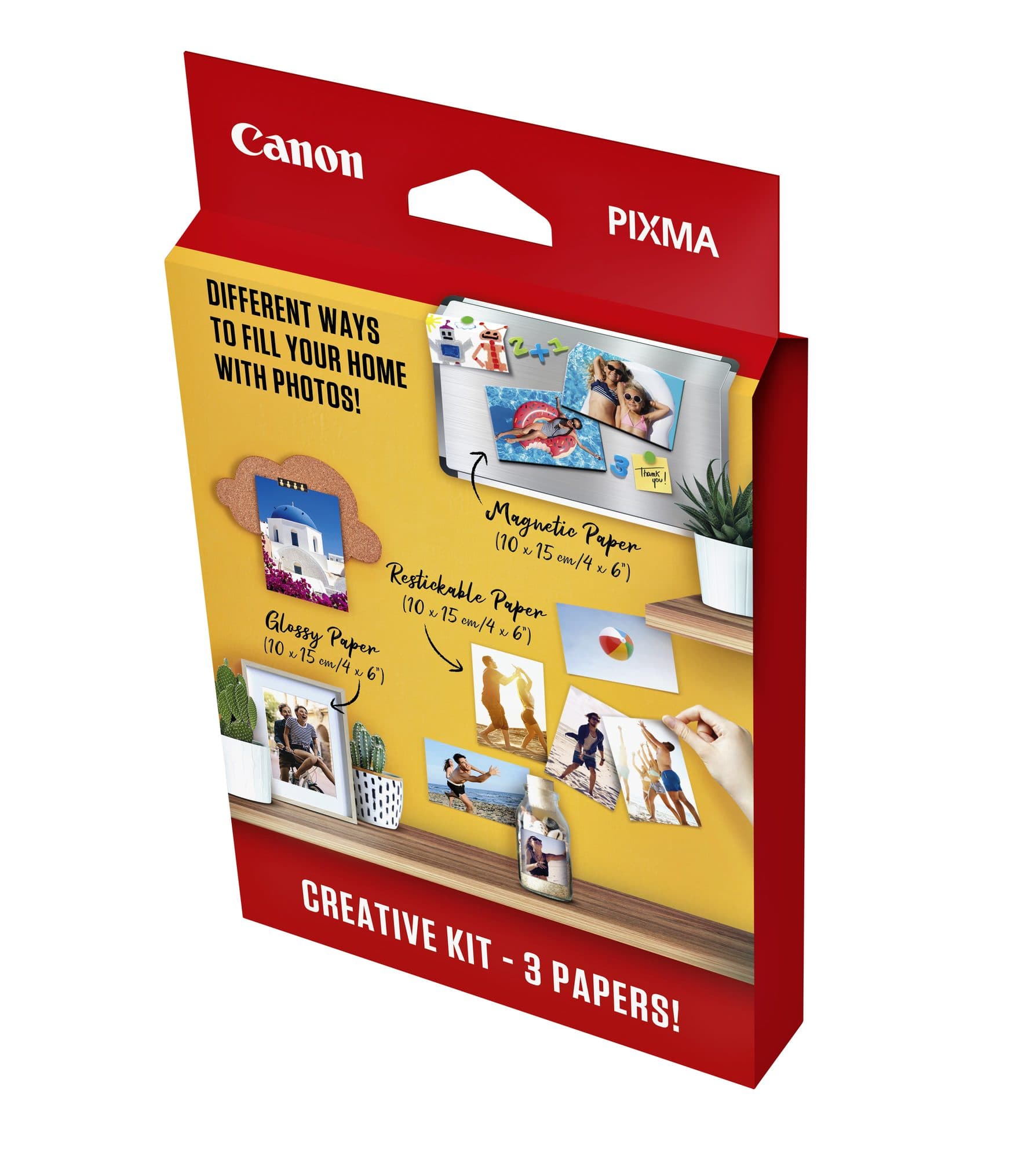 Fotopapier Canon creatieve kit met 3 soorten papier 60 vel 2