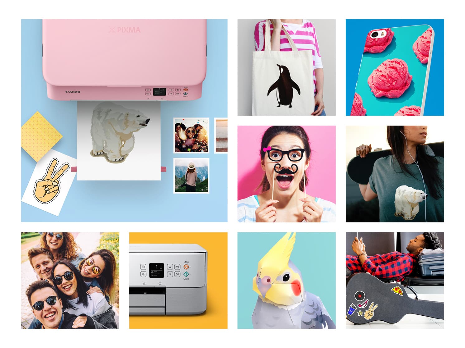 Fotopapier Canon creatieve kit met 3 soorten papier 60 vel 3