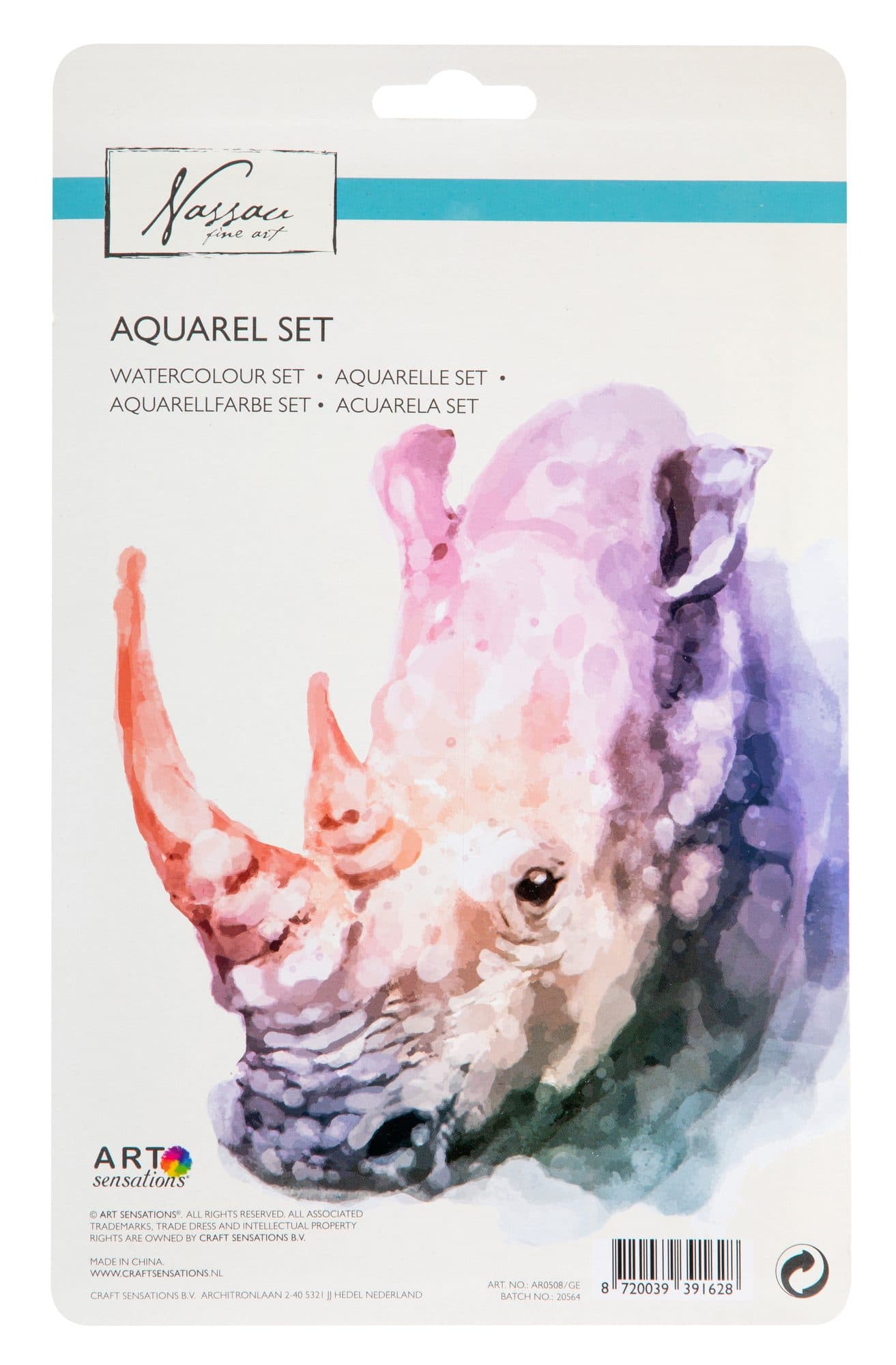 Aquarelverf Nassau Art blik à 18 napjes en penseel 2
