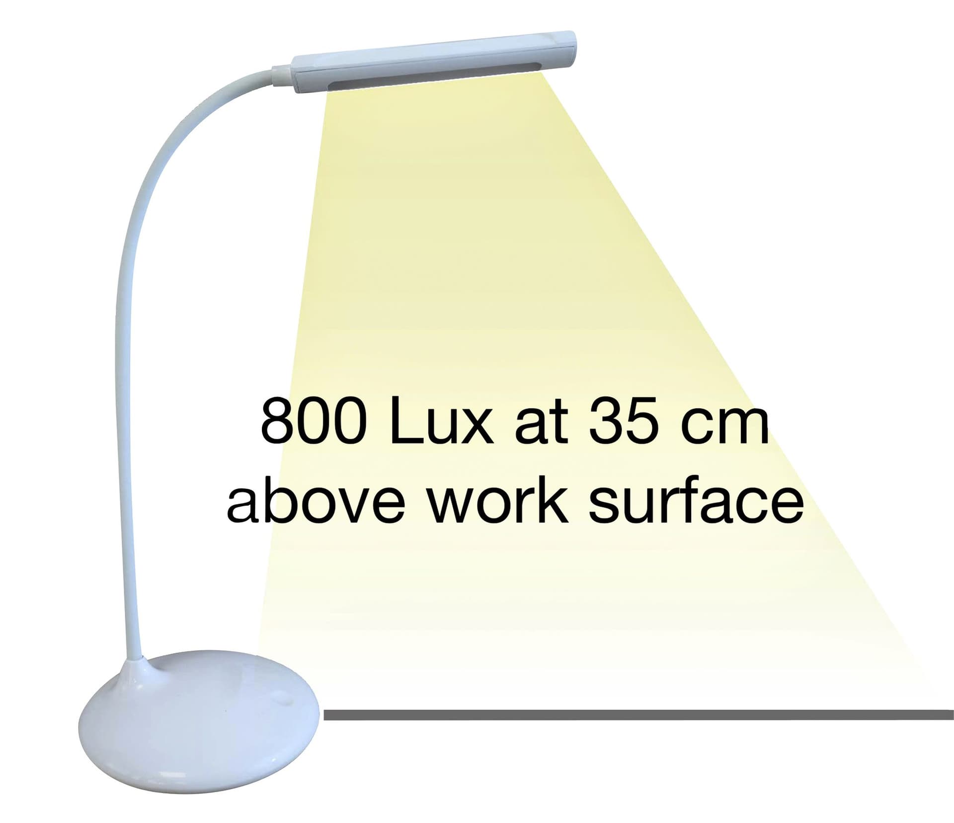 Bureaulamp Unilux Nelly led wit 4