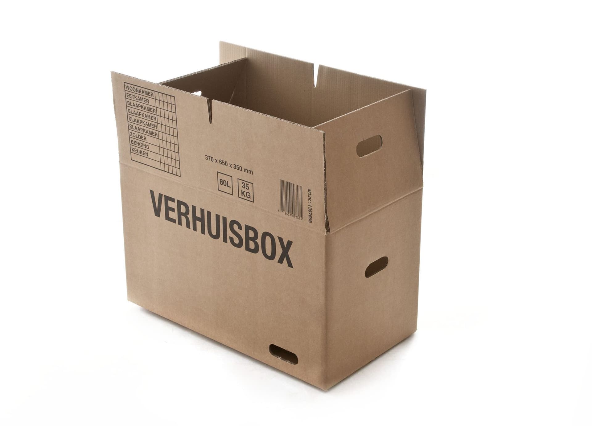 Verhuisdoos IEZZY 370x650x350 dubbelgolf bruin 7mm 2
