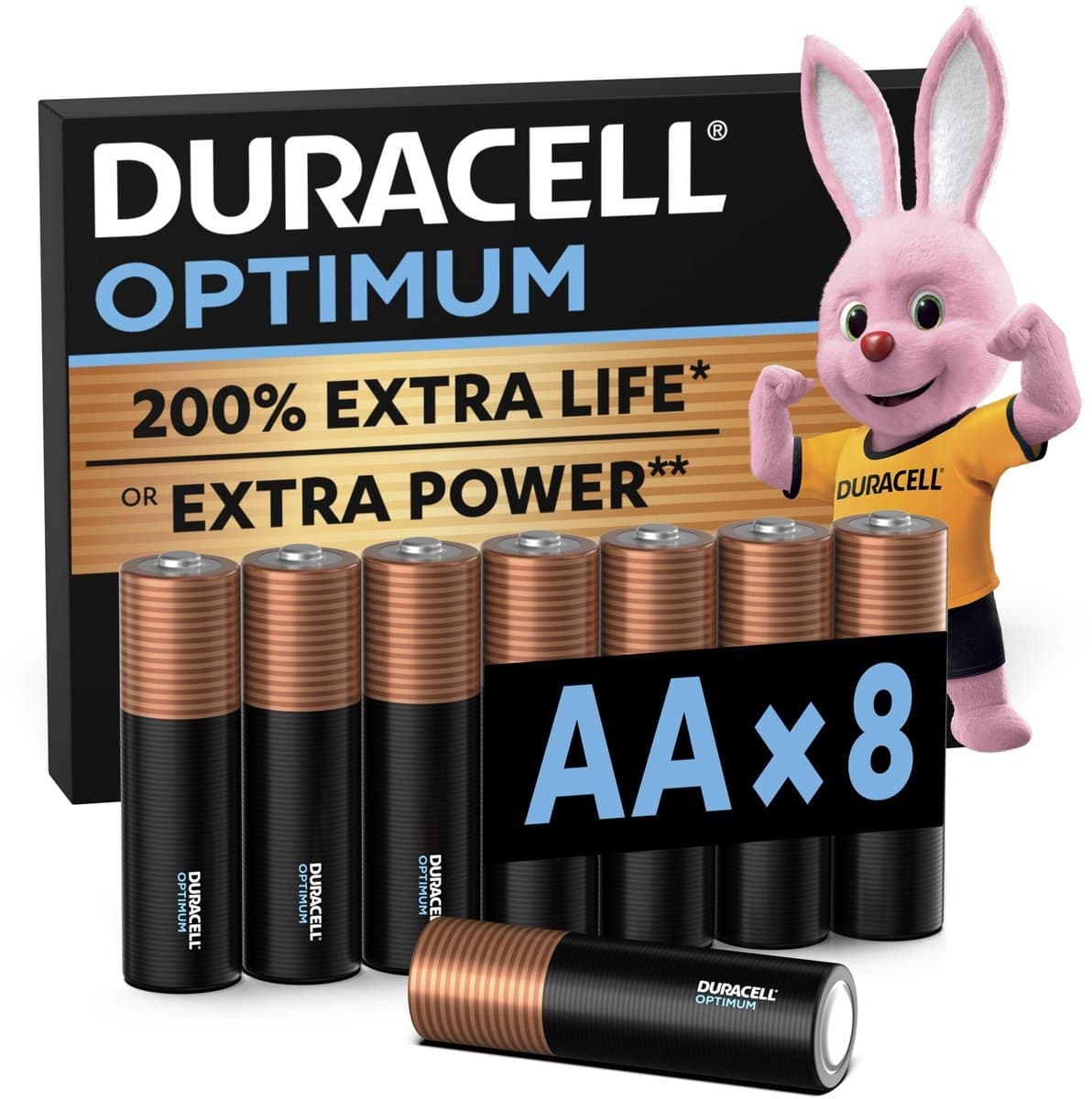 Batterij Duracell Optimum 8x AA 2