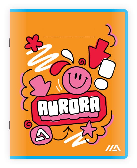 Schrift Aurora A5 lijn 200 pagina's 60gr 2