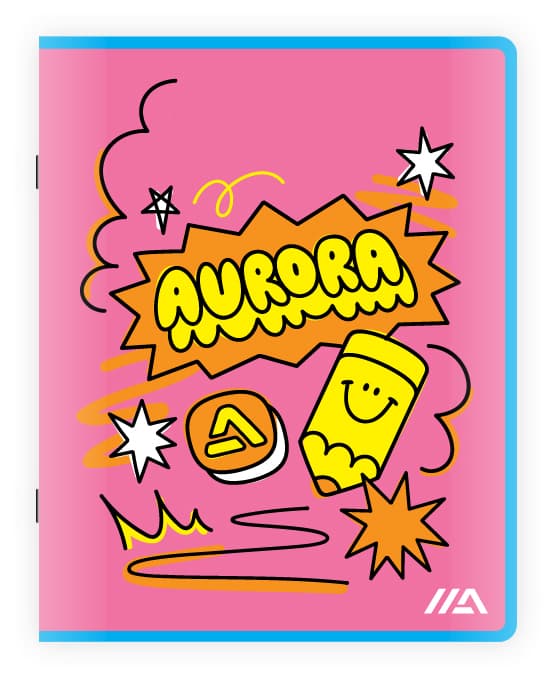 Schrift Aurora A5 lijn 200 pagina's 60gr 3