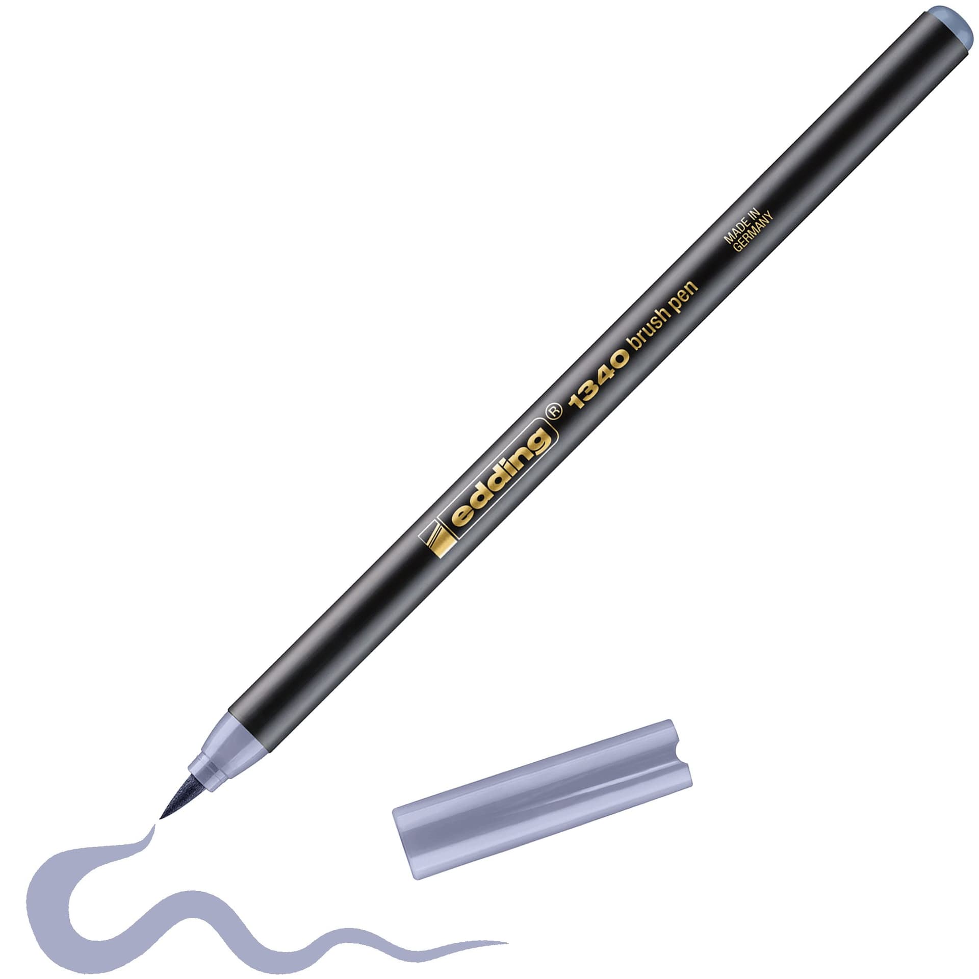 Brushpen edding 1340 zilvergrijs 3