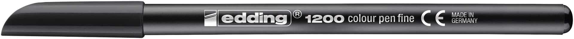 Fineliner edding 1200 001 fijn zwart blister à 3 stuks 3